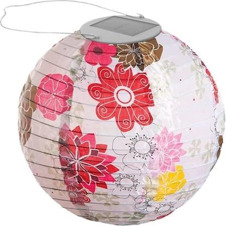 Allsop Home & Garden Allsop Home & Garden 31578 Glow Solar Lantern; Floral Bloom 31578